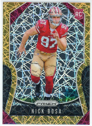 Nick Bosa 2019 Panini Prizm Orange Laser Prizm Rookie Card #311