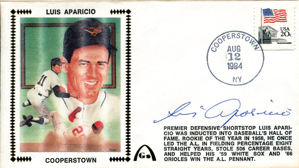 Luis Aparicio Autographed First Day Cover