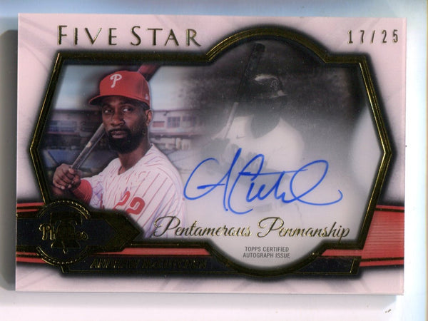 Andrew McCutchen 2021 Topps Five Star #PPAM Autographed Card /25