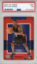 Dwyane Wade 2003 Upper Deck Finite Card #239 (PSA NM 7)