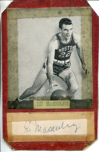 Ed Macauley Autographed Cut w/ Photo