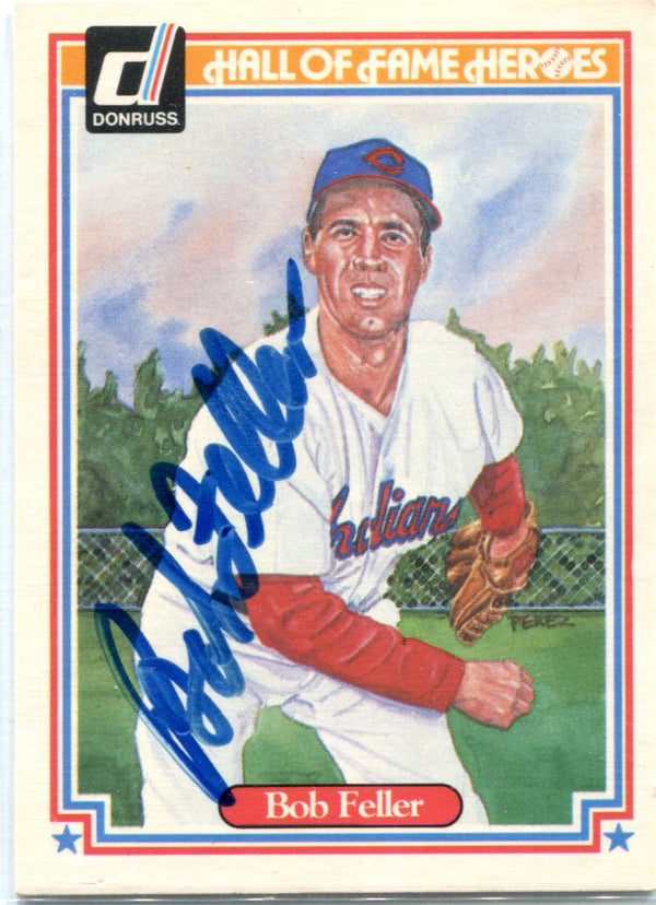 Bob Feller 1983 Donruss Autographed Card