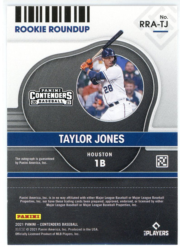 Taylor Jones Autographed 2021 Panini Contenders Rookie Roundup Card #RRA-TJ