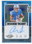 Amon-Ra St. Brown Autographed 2021 Panini Contenders Optic Rookie Card #131