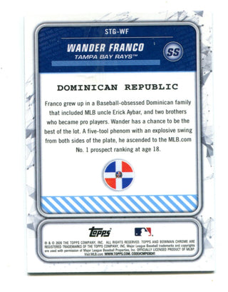 Wander Franco 2020 Bowman Chrome Spinning the Globe #STGWF RC