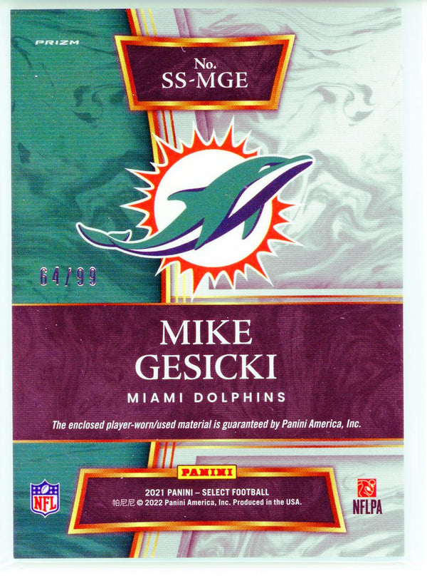 Mike Gesicki 2021 Panini Select Patch Card #SS-MGE