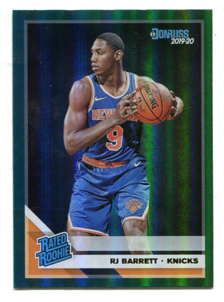 RJ Barrett 2019 Donruss Rated Rookie Green Refractor #203 RC