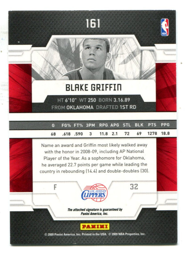 Blake Griffin 2009 Panini Donruss Elite #161 Autographed Card (296/499)