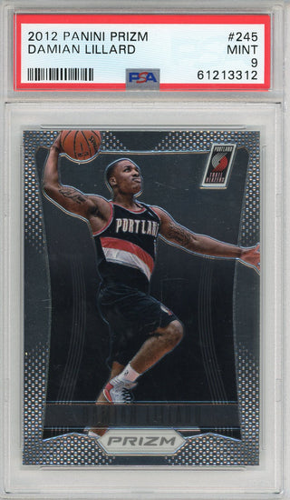 Damian Lillard 2012 Panini Prizm Card #245 (PSA Mint 9)