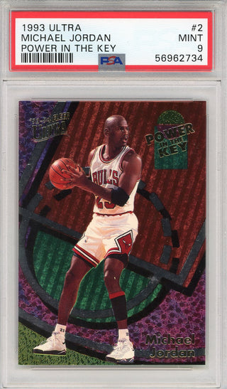 Michael Jordan 1993 Fleer Ultra Power in the Key Card #2 (PSA)