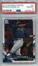 Ronald Acuna Jr. 2018 Bowman Chrome #40 (PSA 10) Card