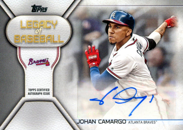 Johan Camargo Autographed 2019 Topps Legacy of Baseball Card