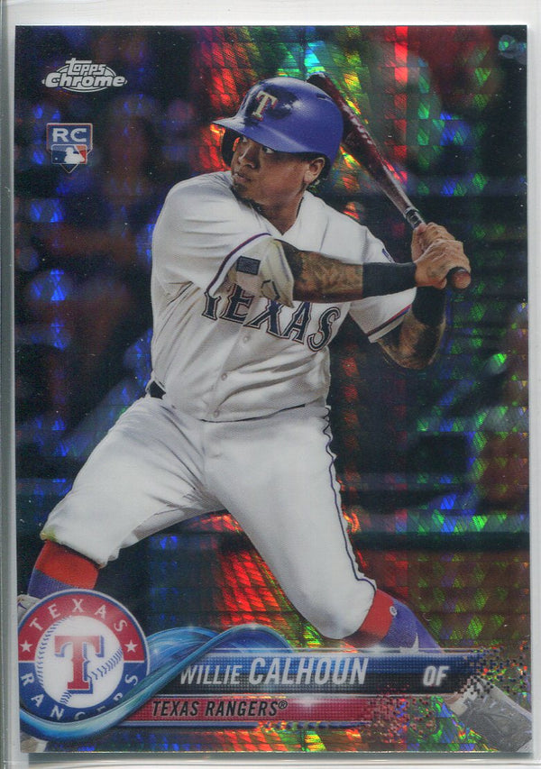 Willie Calhoun 2018 Topps Chrome Rookie Card