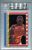 Dominique Wilkins 1987-88 Fleer Stickers #7 BGS 8.5 NM Card