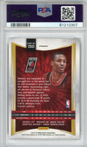 Damian Lillard 2012 Panini Select Silver Prizm Card #150 PSA Mint 9