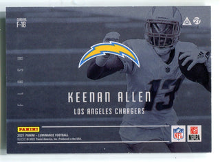 Keenan Allen 2021 Panini Luminance #F18 /10 Card