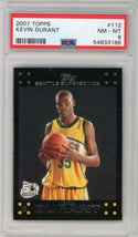 Kevin Durant 2007-08 Topps Black Border #112 PSA NM-MT 8 RC