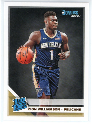 Zion Williamson 2019-20 Panini Donruss Rated Rookie Card #201