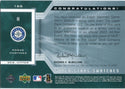 Edgar Martinez 2002 Upper Deck Super Stars Swatches Game Worn Jersey Card /800