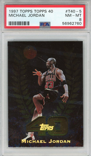 Michael Jordan 1997 Topps 40 Card #T40-5 (PSA)