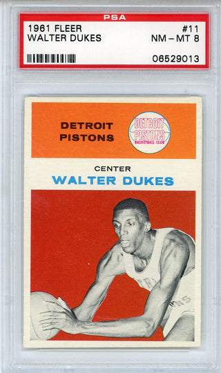 Walter Dukes 1961 Fleer Card #11 (PSA NM-MT 8)