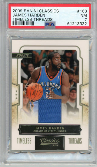 James Harden 2009 Panini Classics Timeless Threads Card #163 (PSA NM 7)