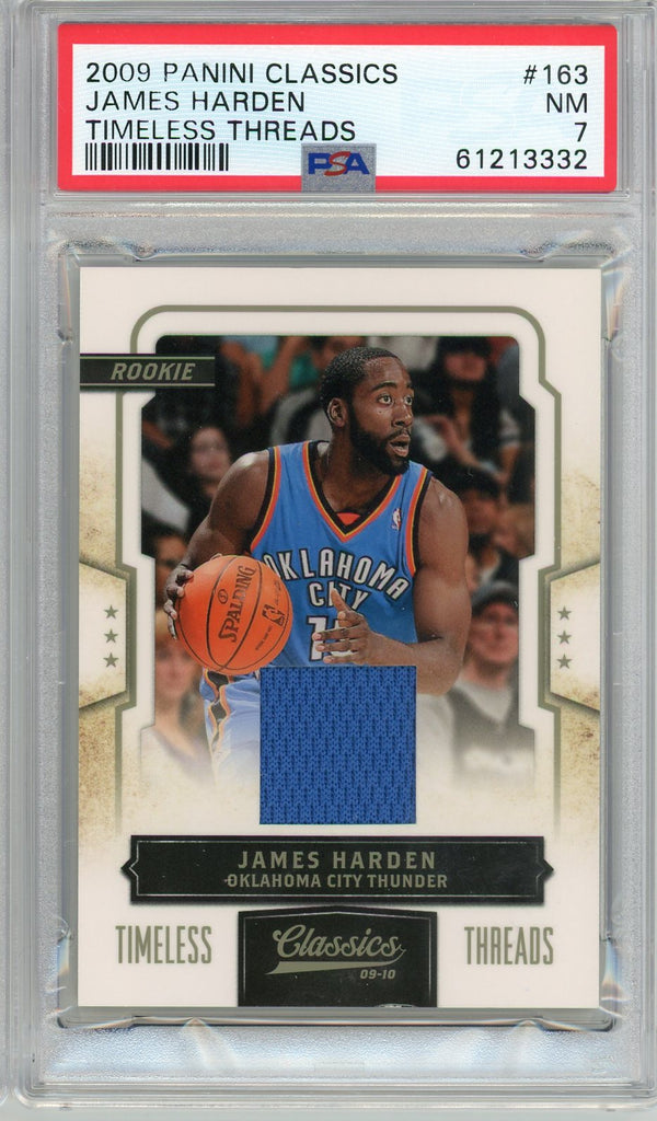 James Harden 2009 Panini Classics Timeless Threads Card #163 (PSA NM 7)