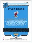 Tyler Herro 2019-20 Panini Donruss Rated Rookie Orange Card #212