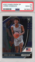 James Wiseman 2020 Panini Prizm Draft Pick Rookie Card #2 (PSA)