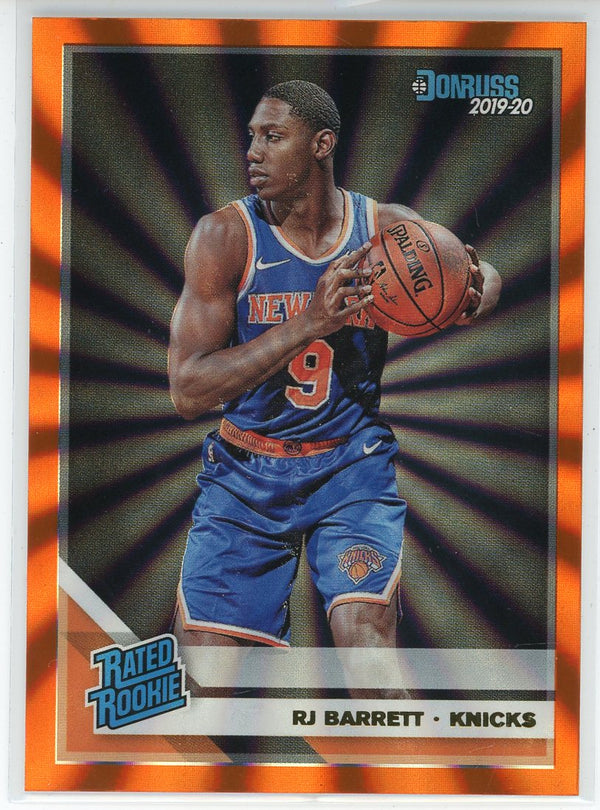 RJ Barrett 2019-20 Panini Donruss Rated Rookie Orange Card #203