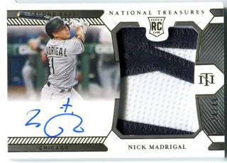 Nick Madrigal 2021 Panini National Treasures #157 Jersey Card /49