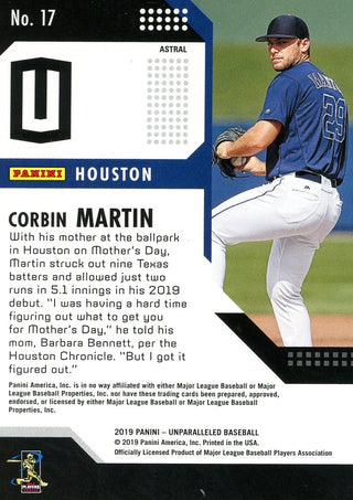 Corbin Martin 2019 Panini Rookie Card