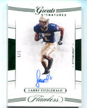 Larry Fitzgerald 2021 Panini Flawless Great Signatures #24 Green 1/5