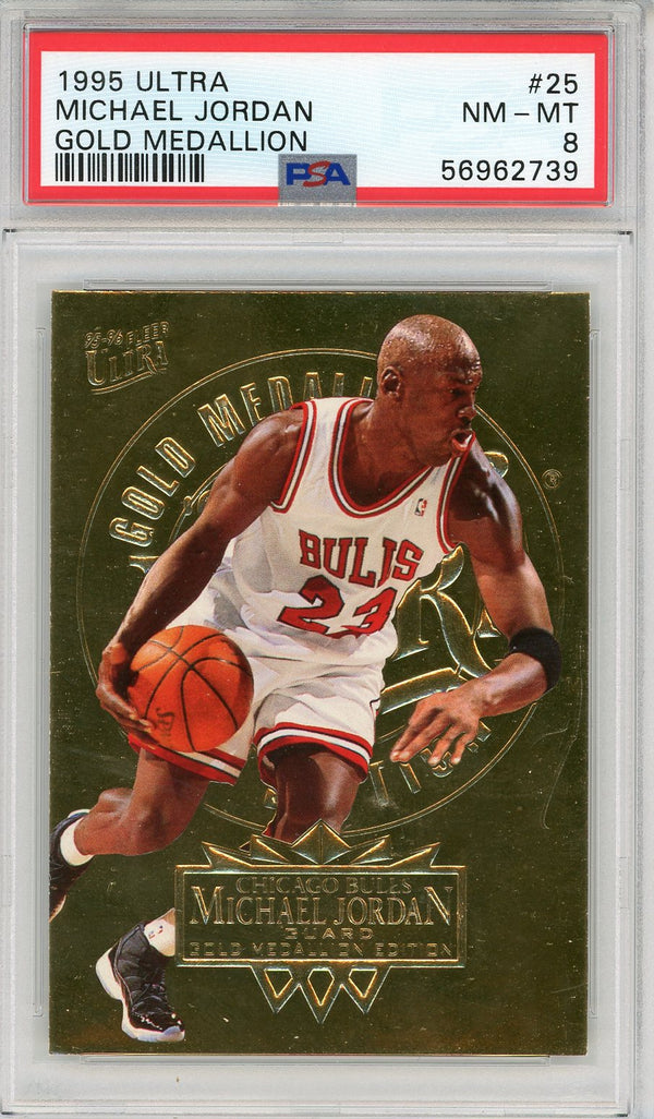 Michael Jordan 1995 Fleer Ultra Gold Medallion Card #25 (PSA)