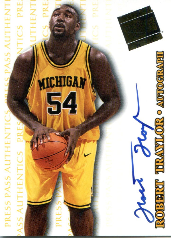 Robert Traylor Autographed 1998 Press Pass Rookie Card