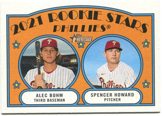 Alec Bohm Spencer Howard 2021 Topps Rookie Stars Card