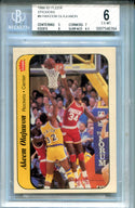 Hakeem Olajuwon 1986-87 Fleer Stickers BGS EX-MT 6 Card