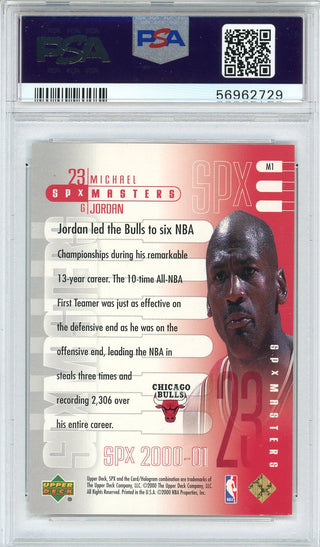 Michael Jordan 2000 Upper Deck SPx Masters Card #M1 (PSA)