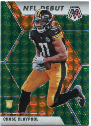 Chase Claypool Panini Prizm NFL Debut Green 2020