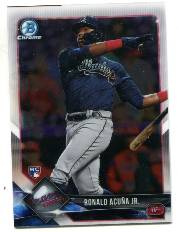 Ronald Acuna Jr. 2018 Bowman Chrome Rookie Card #40