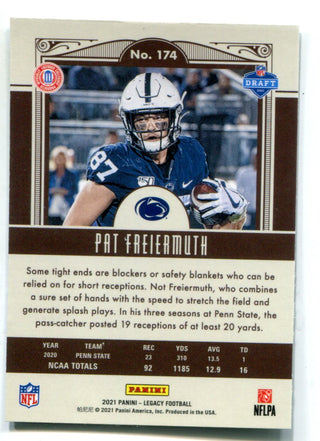 Pat Freiermuth 2021 Panini Legacy #174 Rookie Card