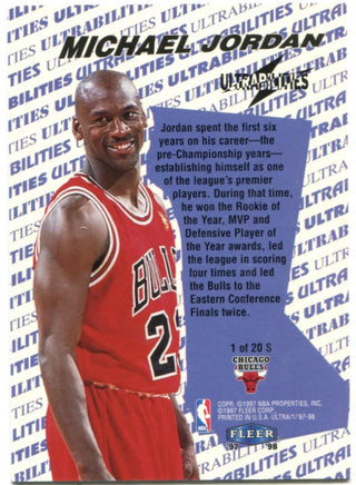 Michael Jordan Fleer Ultra Ultrabilities 1997