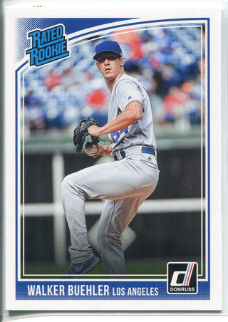 Walker Buehler 2018 Panini Donruss Rated Rookie Card