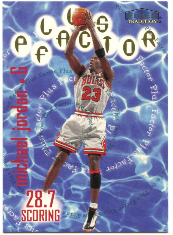 Michael Jordan Fleer Tradition Plus Factor