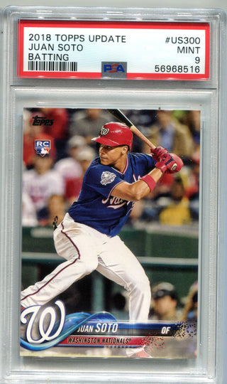 Juan Soto 2018 Topps Update #US300 PSA GEM MT 9 Card