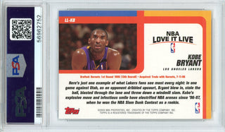 Kobe Bryant 2003 Topps Love it Live Card #LL-KB (PSA)