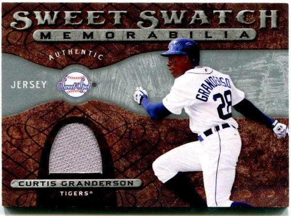 Curtis Granderson Upper Deck Sweet Swatch Authentic Game Used Jersey Card