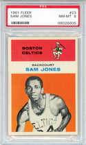 Sam Jones 1961 Fleer Card #23 (PSA NM-MT 8)