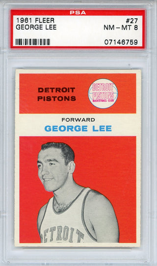 George Lee 1961 Fleer Card #27 (PSA NM-MT 8)