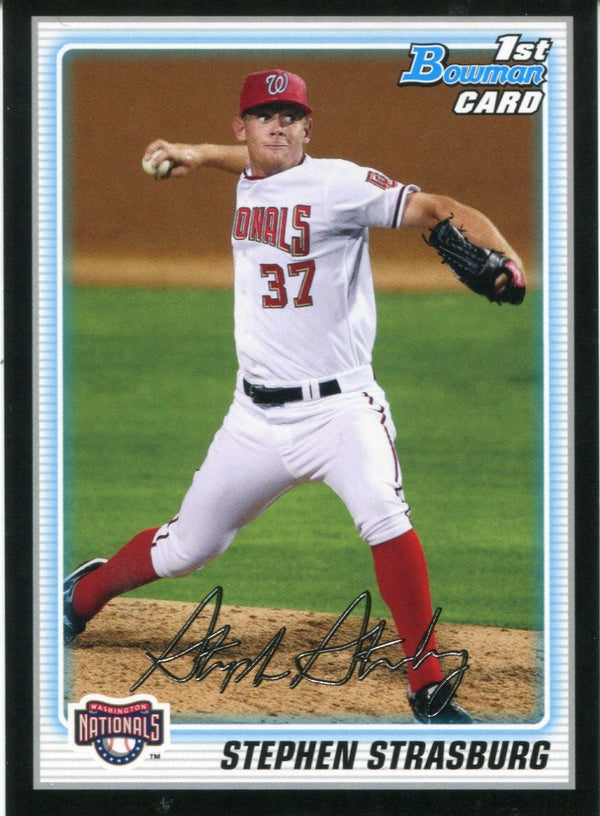 Stephen Strasburg 2010 1st Bowman Prospect Rookie Card